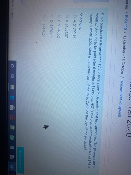  Ourses / BUSI 110 / 12 October - 18 October /