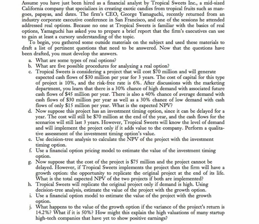  I JUST NEED THE HELP FOR QUESTION D TO QUESTION J.