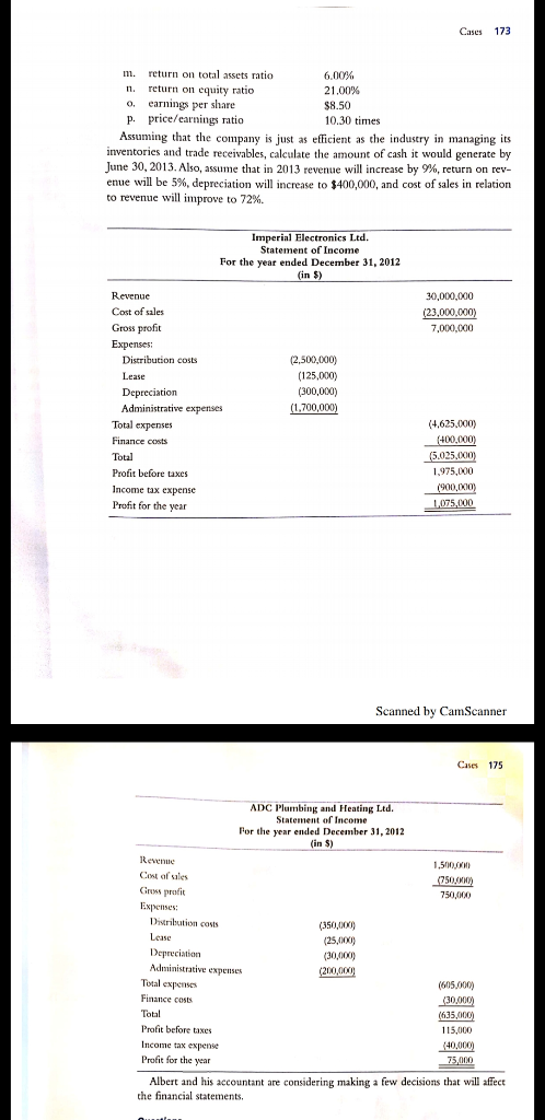 few hours. i uploaded the full fledge case please provide answer 1