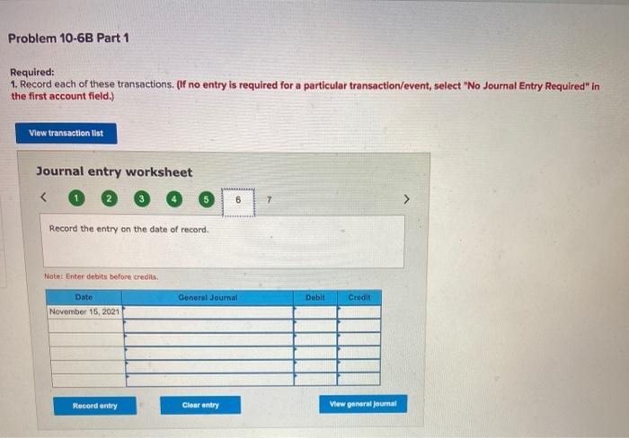 to the questions displayed below.) National League Gear has two classes of