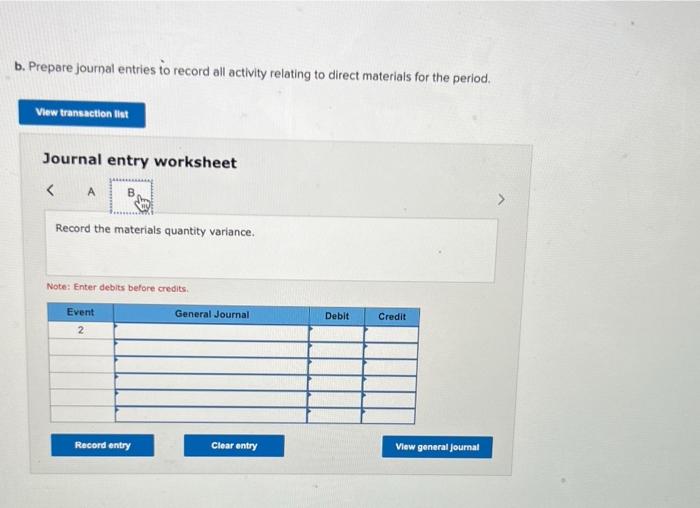 women's clothing. The company uses standard costs for all of its products.