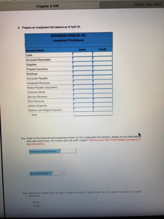 and Determining Net Income and Net Profit Margin [LO 3-1, LO 3-2,