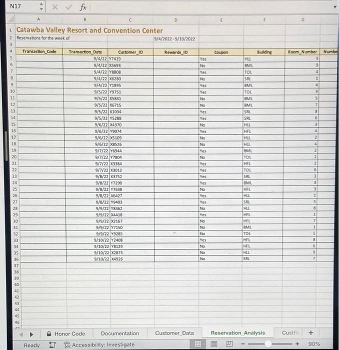 for each of the transactions on the Reservation_Analysis sheet. Place a formula