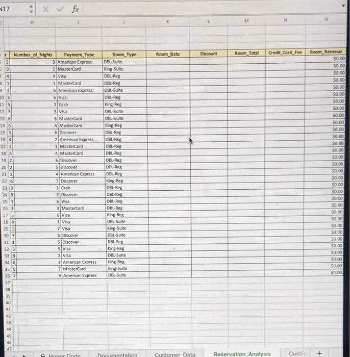 in cell A5 of the Reservation_Analysis sheet that uses the TEXT, RIGHT,