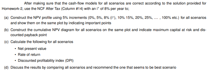 all scenarios are correct according to the solution provided for Homework-2, use
