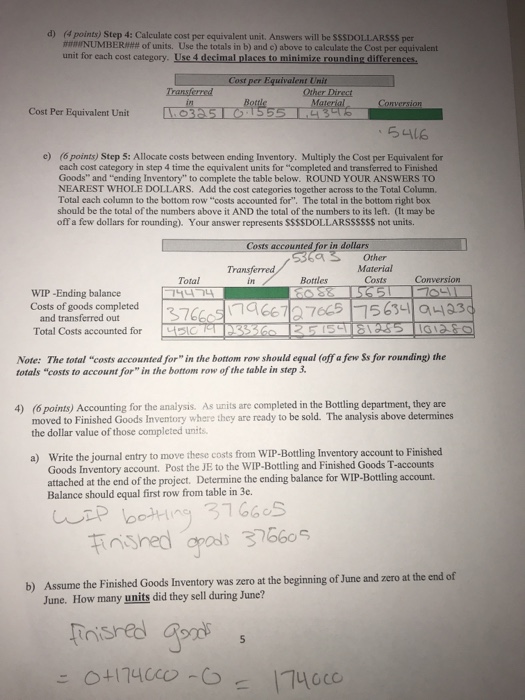 blended tropical fruit drinks in TWO stages (using and TWO Work-in-Process inventory