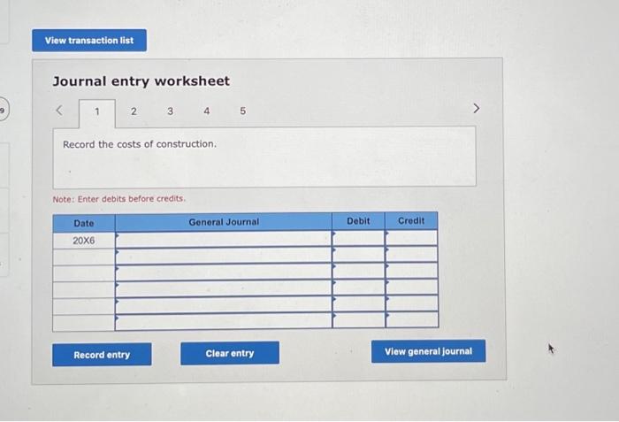 the contract. Total costs to complete the building were originally estimated at