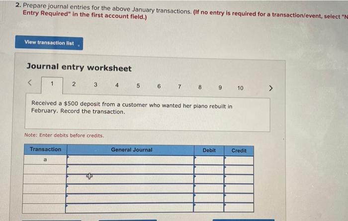 and Preparing an Unadjusted Trial Balance and Preliminary Financial Statements [LO 3-2,