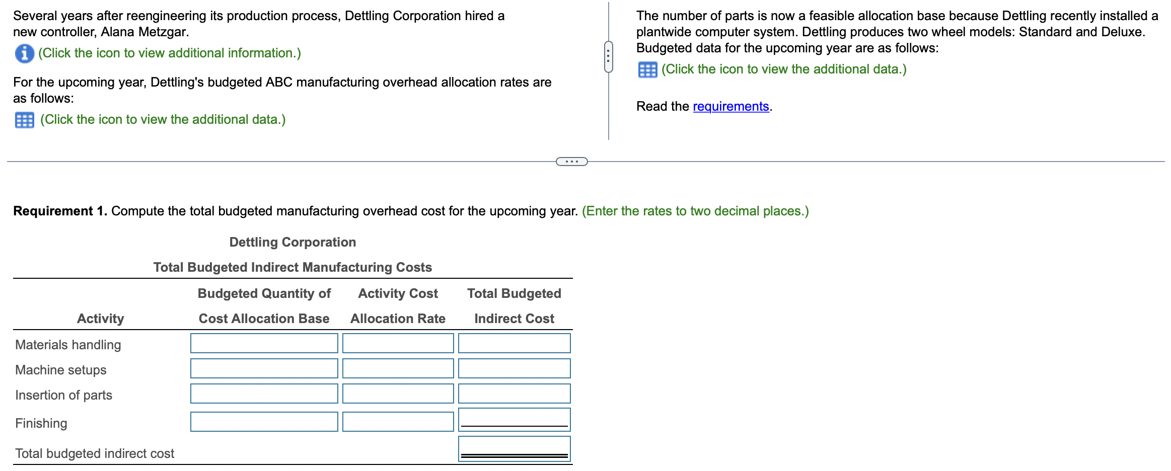 hired a new controller, Alana Metzgar. (Click the icon to view additional