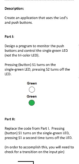  Please, this need to be done in mplab Description: Create an
