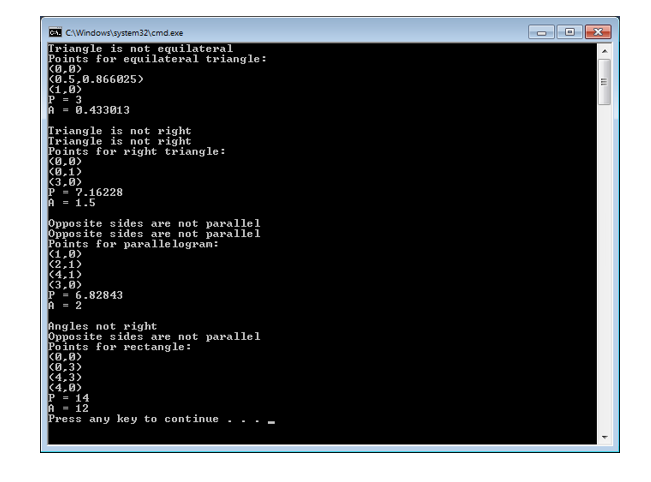 for each derived class should error check that the input argument points