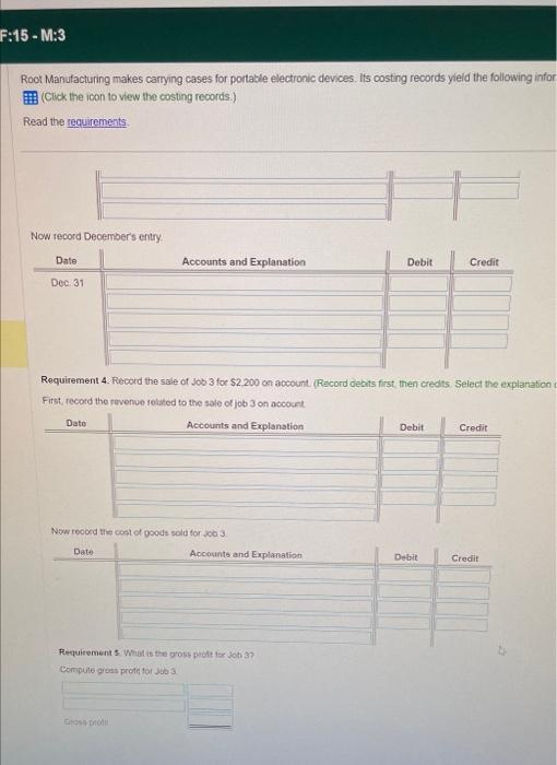 the following information. Root Manufacturing makes carrying cases for portable electronic devices.