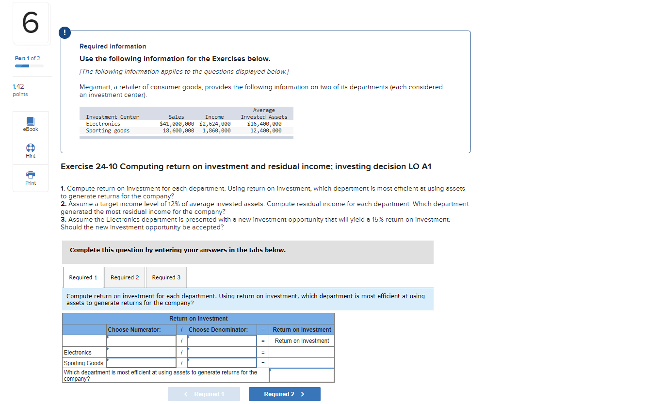 are departmental Income statements for a guitar manufacturer. The manufacturer is considering