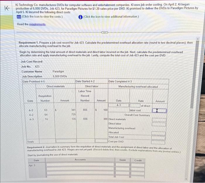  K Ki Technology Co. manufactures DVDs for computer software and entertainment