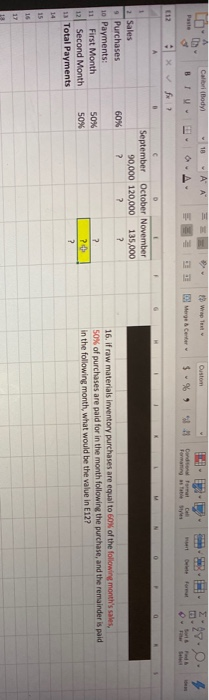 The question is on the left, what is the solution of E12