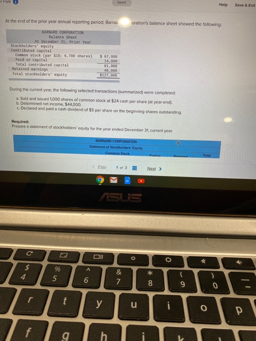  Er Five Saved Help Save & Exit At the end of