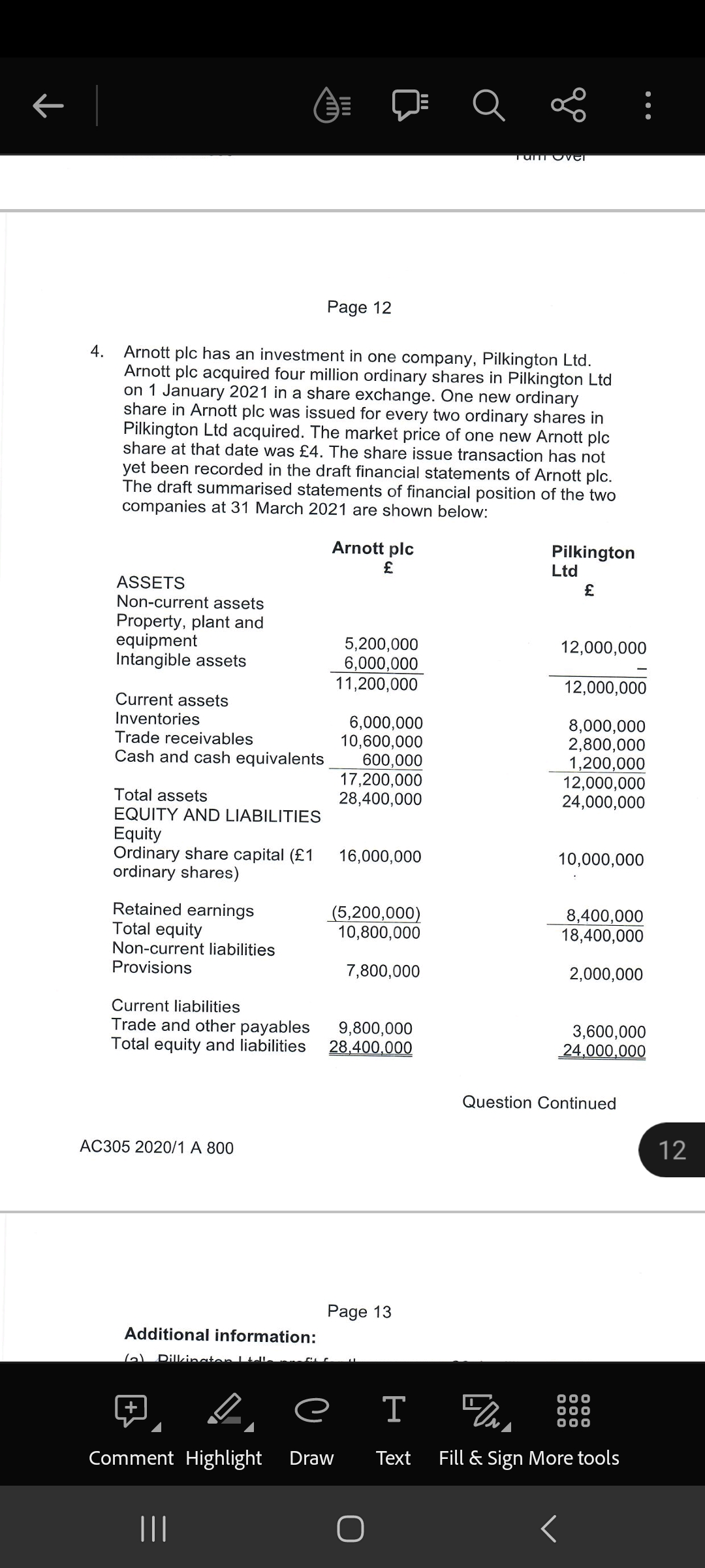 invoice was not received by Pilkington Ltd until 3 April 2021 and