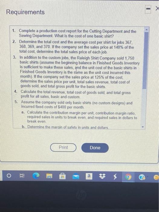 for Completed and transferred out Ending work-in-process 1750 ma 1750 1750 400
