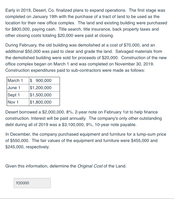  1/ Using the information presented in Question 1 above, determine the