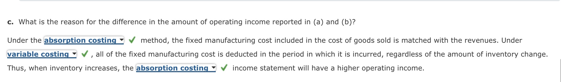 and Variable Costing Gallatin County Motors Inc. assembles and sells snowmobile engines.