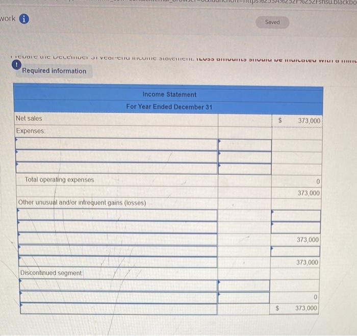 The following information applies to the questions displayed below.) In the current