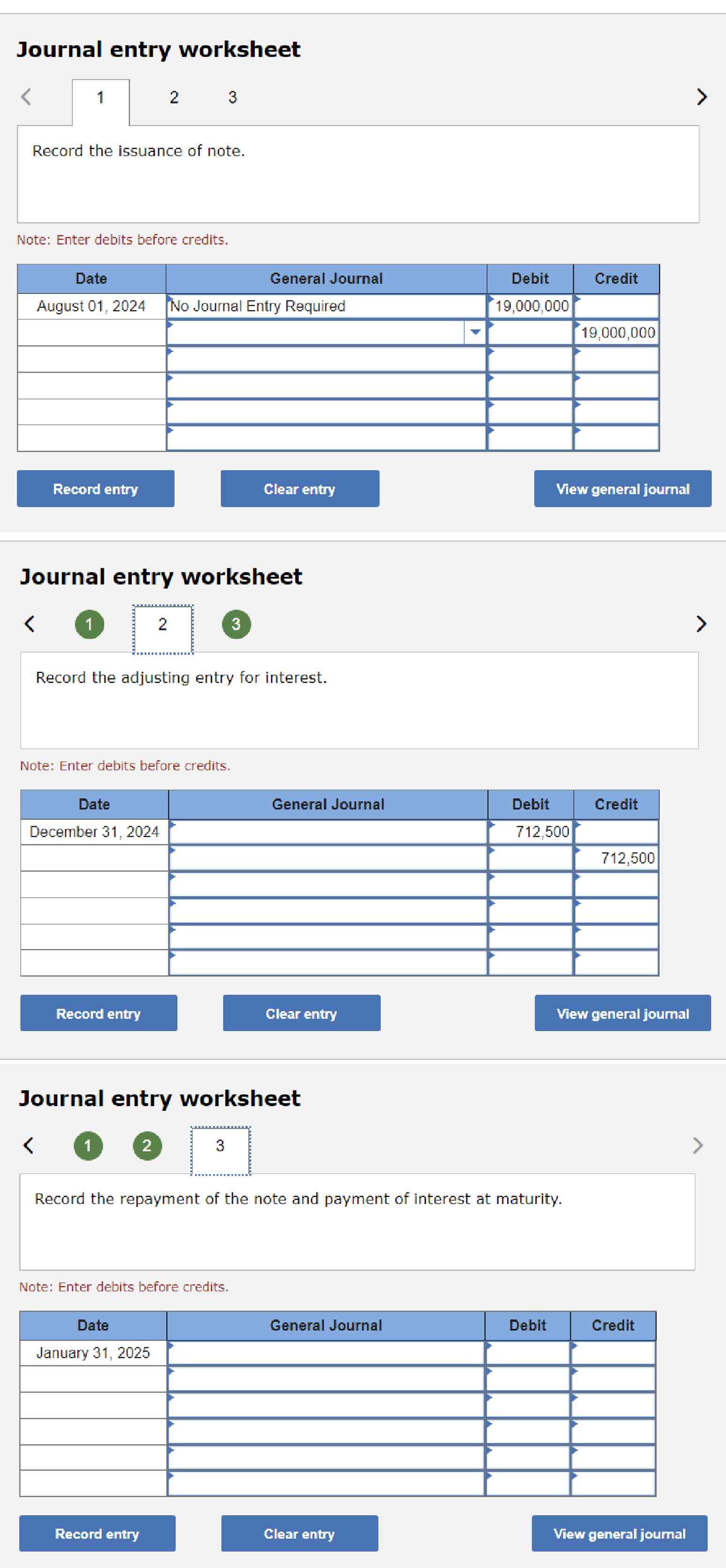  On August 1,2024, Trico Technologies, an aeronautic electronics company, borrows $19.0