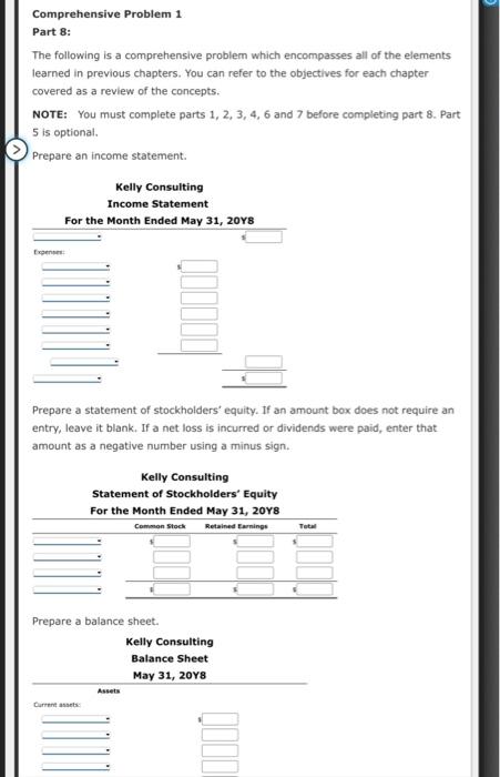 refer to the objectives for each chapter covered as a review of