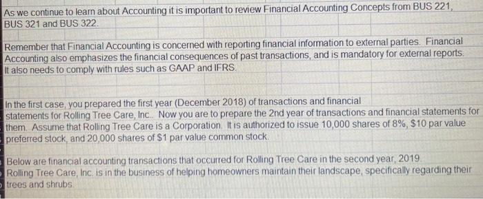  As we continue to learn about Accounting it is important to