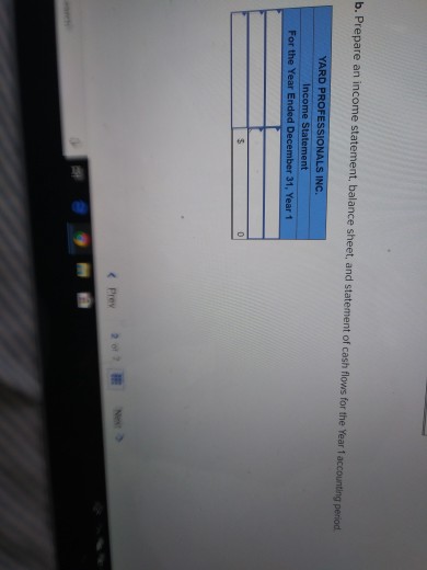 following events in Year 1, its first year of operation: 1. Performed