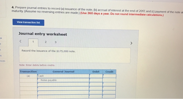 Co.borrows $175,000 1. On what date does this note mature? (Assume that