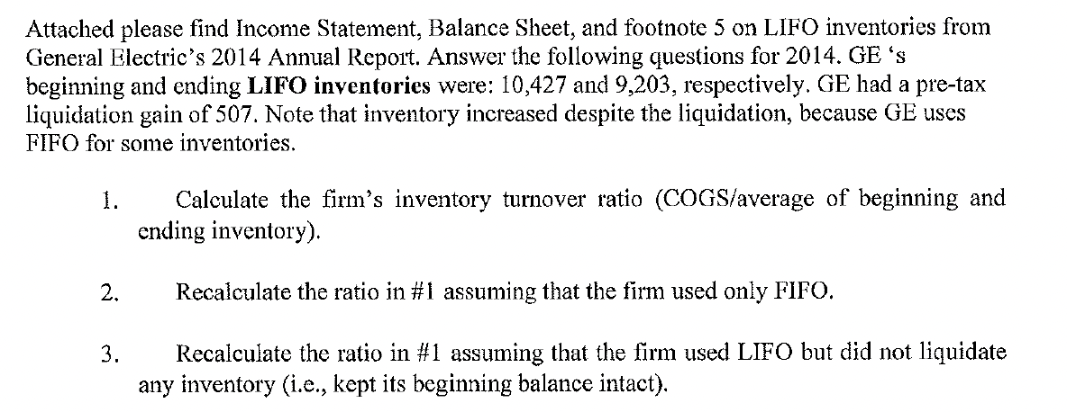 Need help with question 3 Attached please find Income Statement, Balance Sheet,