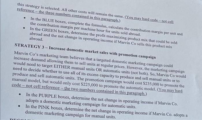 Co. manufactures both an automatic and a manual household dehumidifier. Exhibit 1