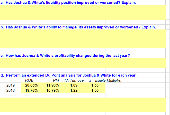 White Technologies December 31 Income Statements (Thousands of Dollars) \begin{tabular}{l|r|r|} Ratio Analysis