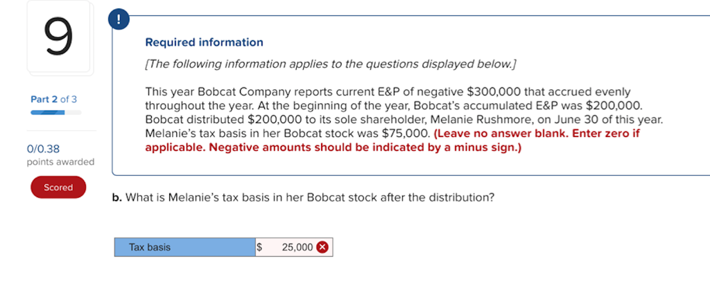 Can you help me with the problem? 9 Required information The following