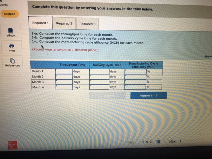 the start of the current year and installed a flexible manufacturing system.