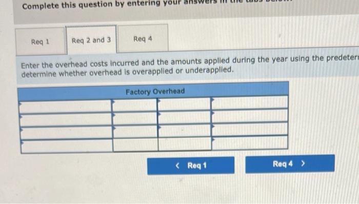 In December 2016, Custom Mfg. established its predetermined overhead rate for jobs