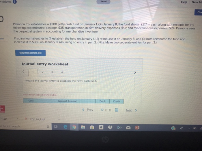  roblems Saved Help Save & Che Palmona Co. establishes a $300