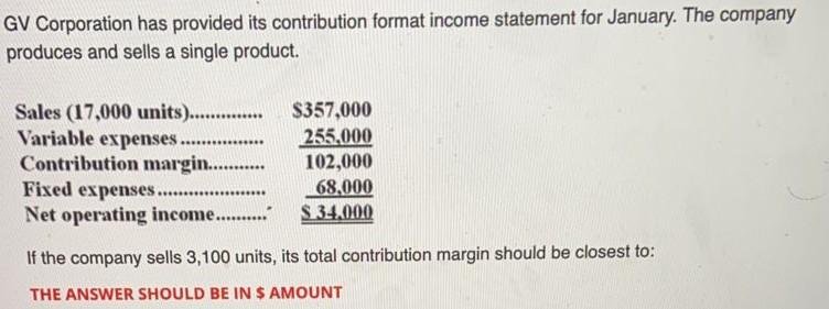  please i need an answer as soon as possible GV Corporation