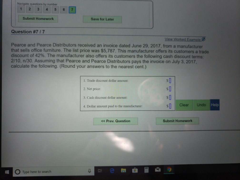 how do you do this? Navigate questions by number Submit Homework