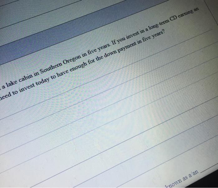 cabin in Southern Or annual rate of 4.50%, how much would you