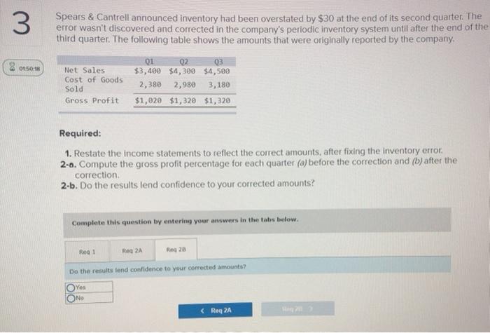 corrected in the company's periodic inventory system until after the end of