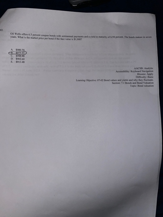  how would this problem be solved on a financial calculator. Oil