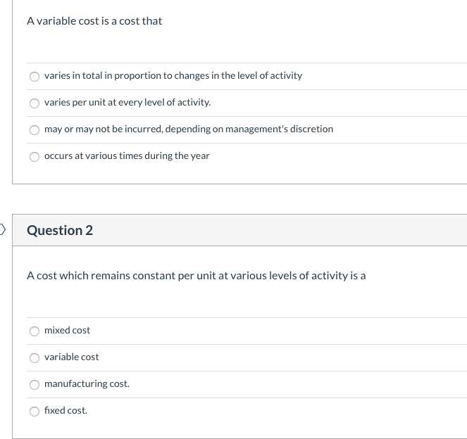 $400,000 $600,000 $1,000,000 Variable costs 280,000 360,000 Contribution margin $120,000 $240,000 Total
