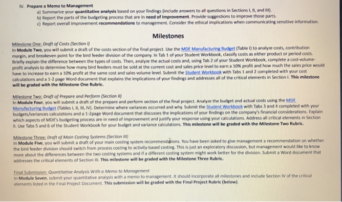 memo to management Classifying a company's costs allows for an in-depth analysis