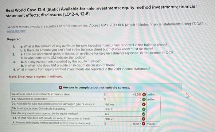 Pleas help with 1-a, I cannot fint the correct amount for the