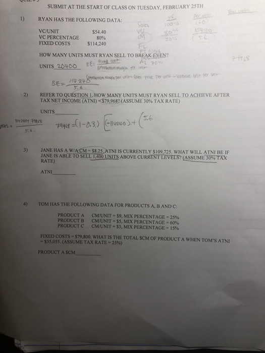 please help me with the process and answers SUBMIT AT THE START