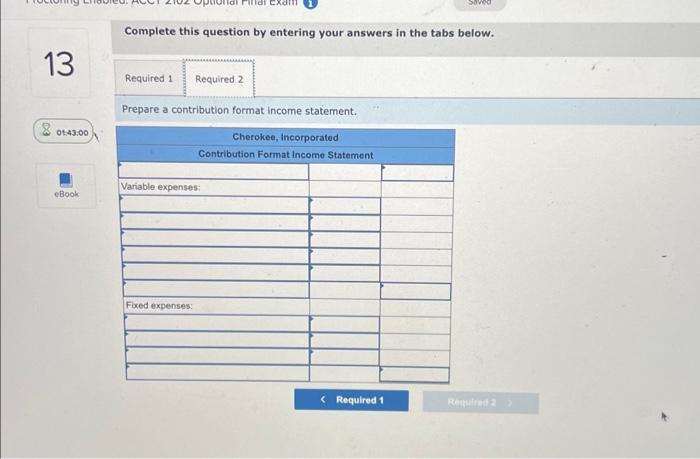 this question by entering your answers in the tabs below. Prepare a
