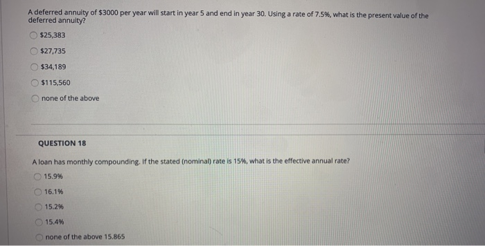 $400 at the end of each month. If you earn 9% compounded