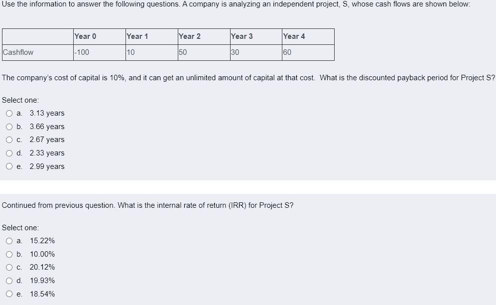 I only need help with second question, but it is continued