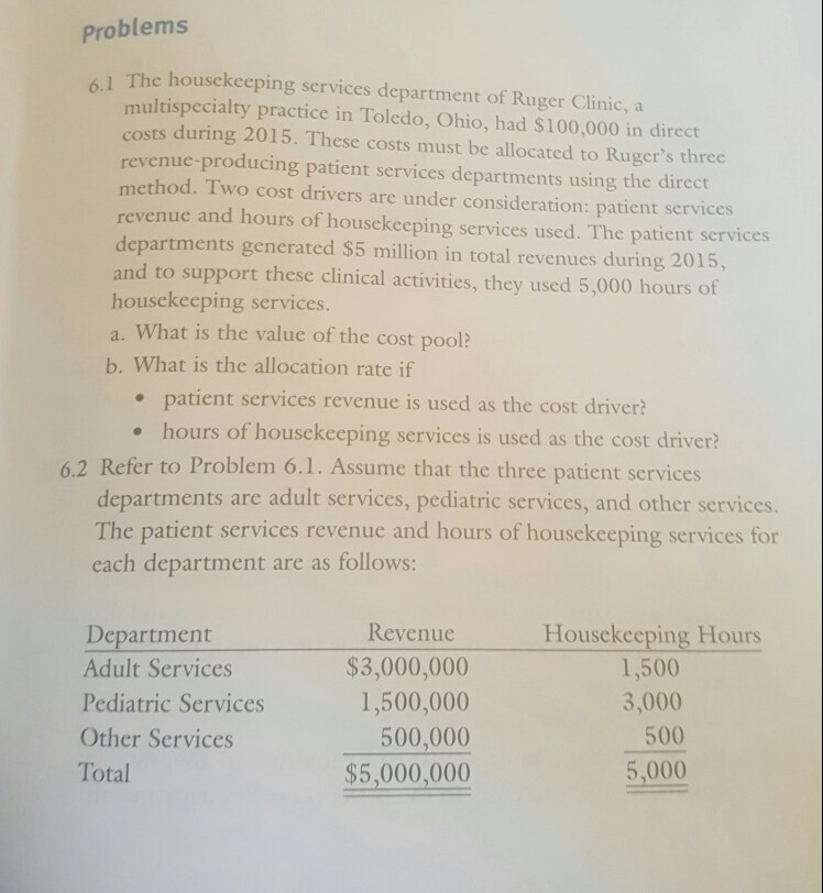 How do I solve questions a-d on question 6.2? Problems 61